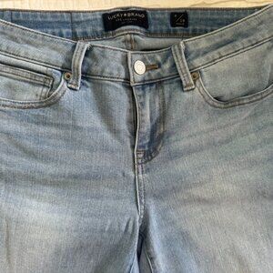 Lucky Brand Lolita Skinny Womens Ankle Jeans Low Rise Stretch Light Wash